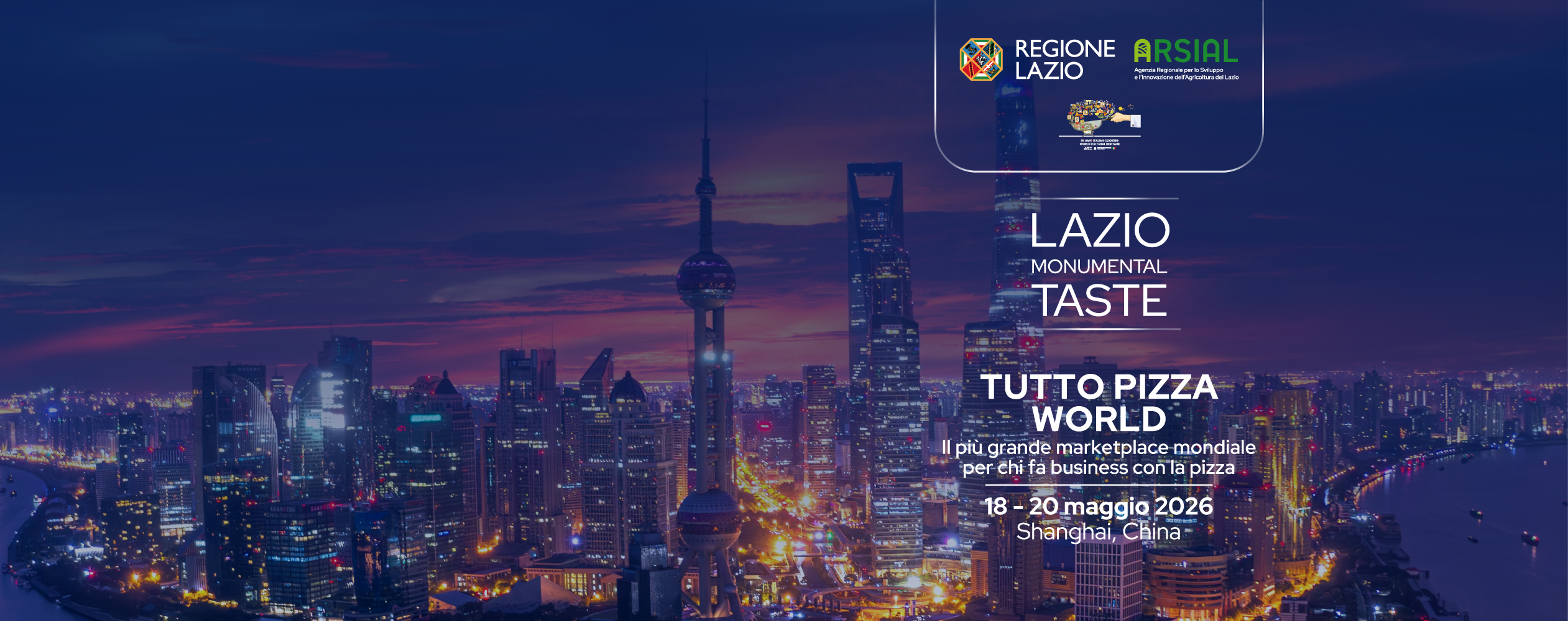 Il Lazio a Tuttopizza World Shanghai