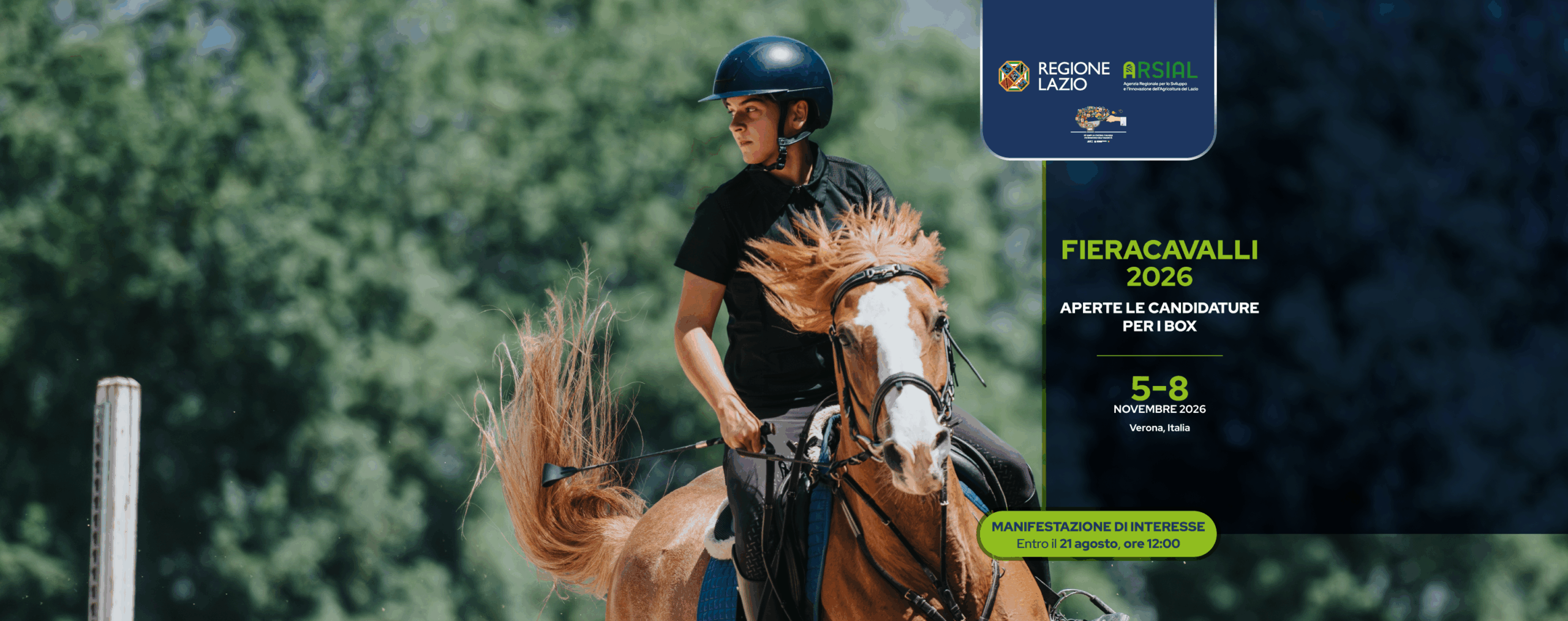 Fieracavalli 2026, aperte le candidature per i box
